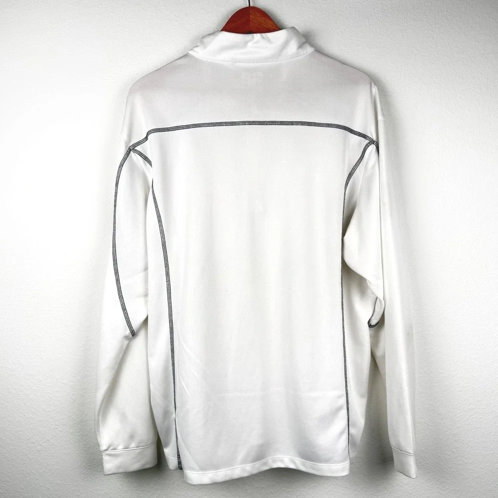 PING Quarter Zip Pullover Mens XL White Excellent Golf Athletic Outdoor